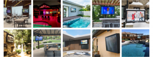 Protective Enclosures Company outdoor tv enclosures in backyards residential collage